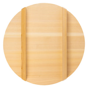 Miyabi Urushi Kogei Sawara Wooden Lid Japan Hangiri 39Cm - YOYO JAPAN