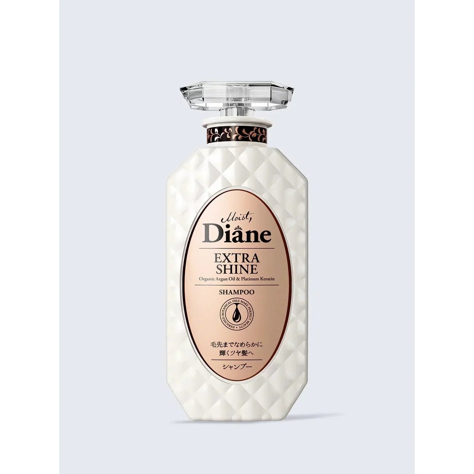 Moist Diane Shampoo Extra Shine Glossy Hair Organic Argan Oil & Keratin 450ml