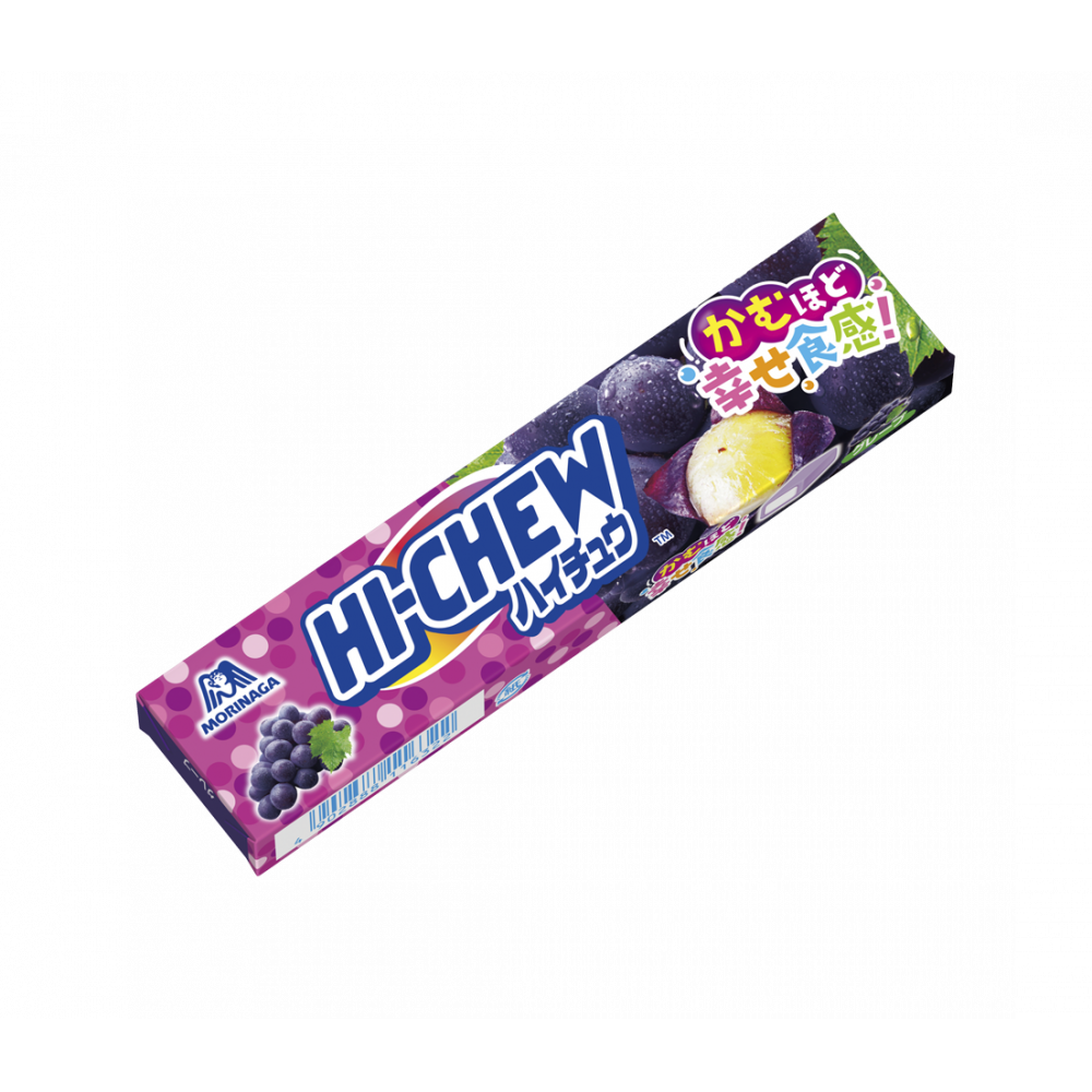 Morinaga Hi-Chew Japanese Soft Candy Grape Flavor 12 Pieces (Pack of 6)