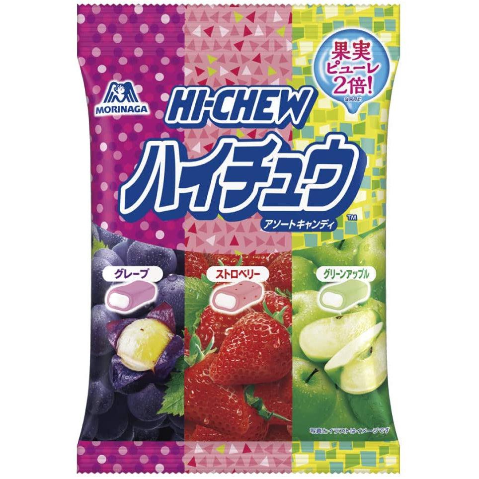 Morinaga Hi-Chew Japanese Soft Fruit Candy 3 Flavors Assortment (Pack of 6)