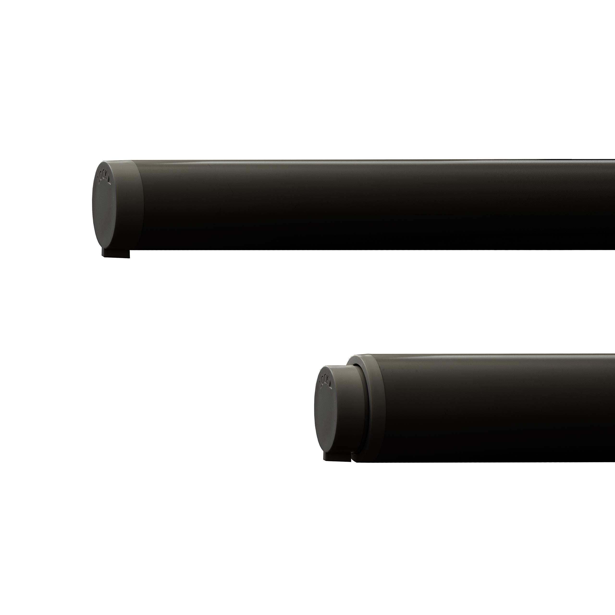 Moritaalumi Industry Indoor Clothesline Simple Laundry Bar Sen Japan Stretchable 1.28M-2.3M Max Load 10Kg Black - YOYO JAPAN