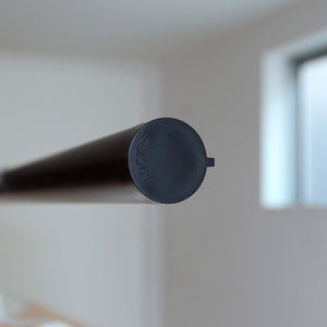 Moritaalumi Industry Indoor Clothesline Simple Laundry Bar Sen Japan Stretchable 1.28M-2.3M Max Load 10Kg Black - YOYO JAPAN