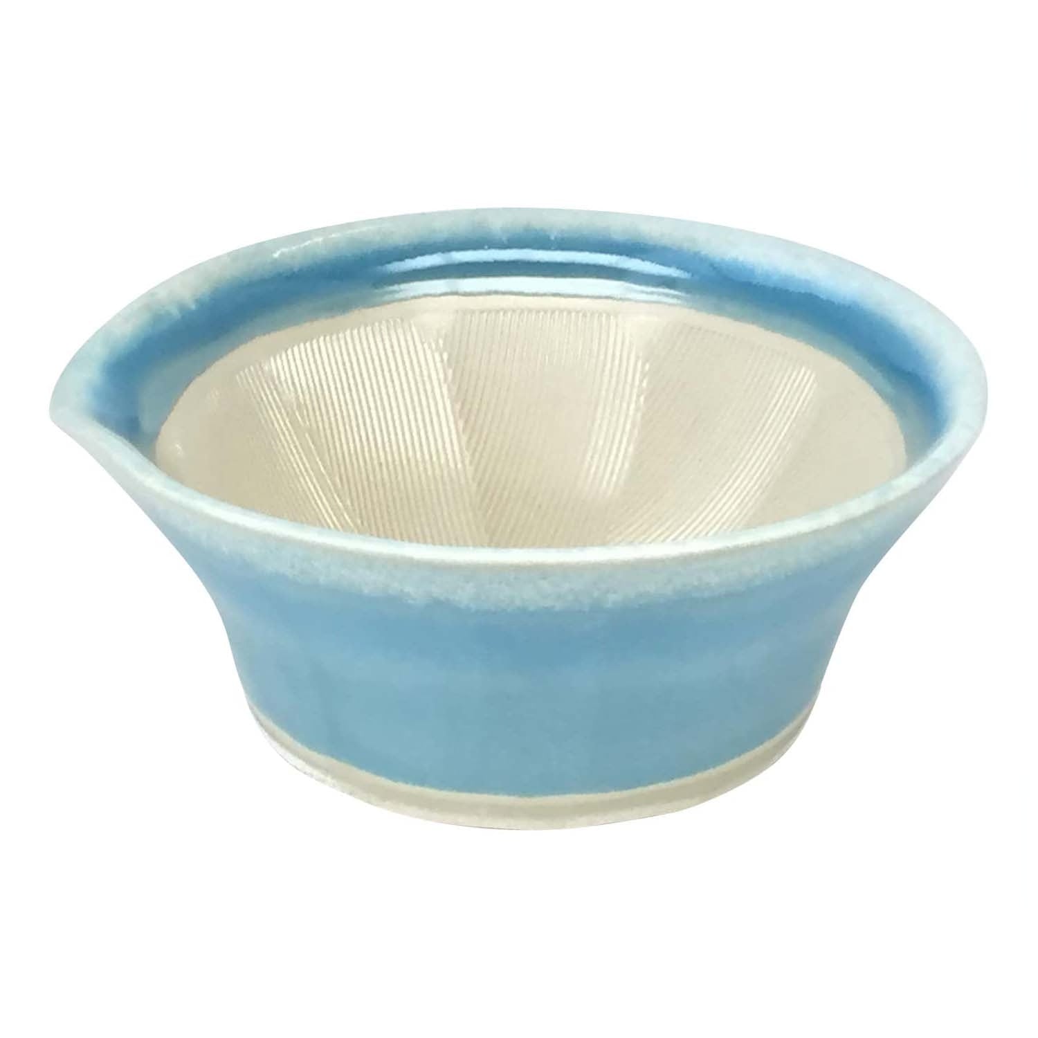 Motoshige Ceramic Suribachi Mortar Baby Food Japan Blue - YOYO JAPAN