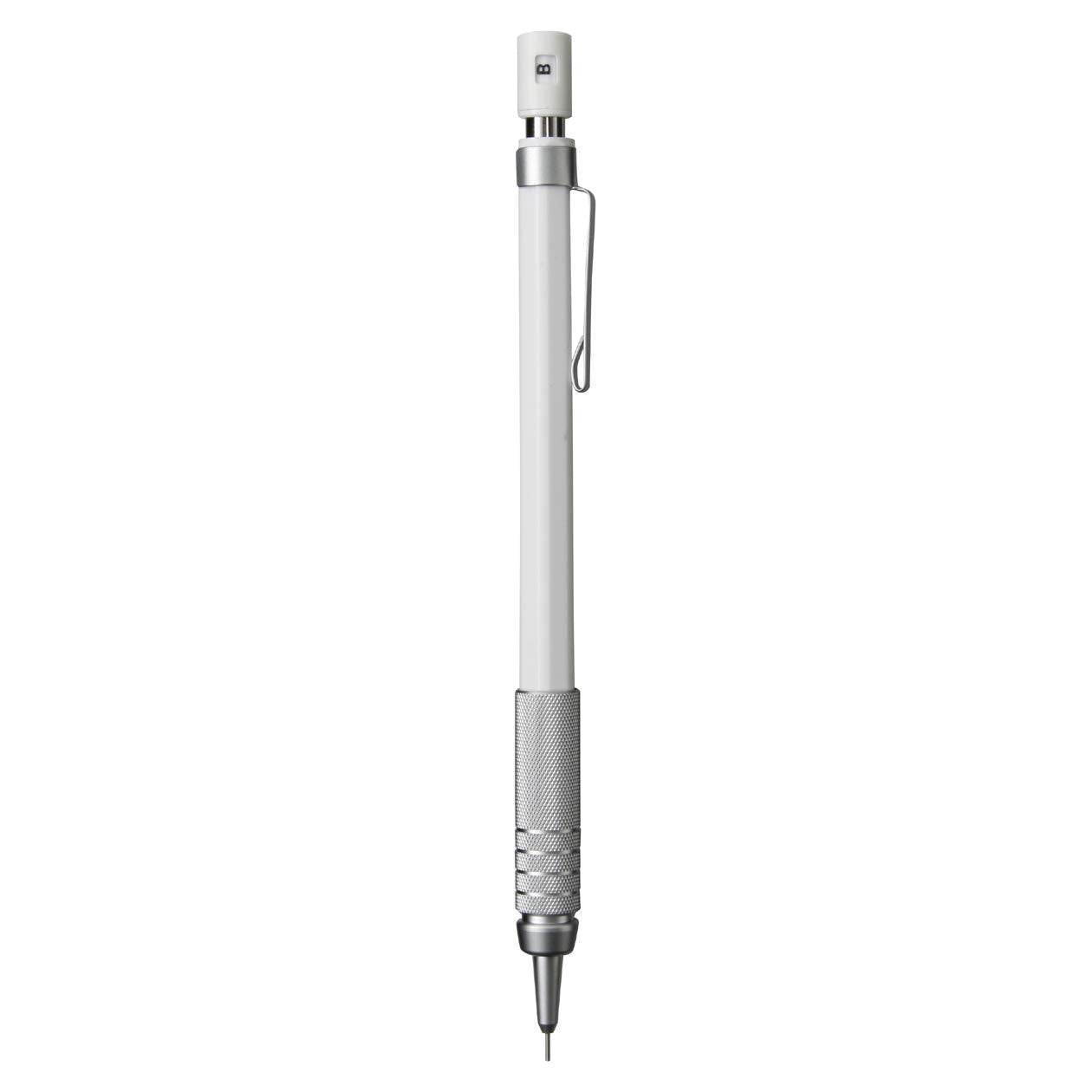 Muji Ryohin Japan Low Center Of Gravity Mechanical Pencil White 11X9X147Mm 0.3Mm Core