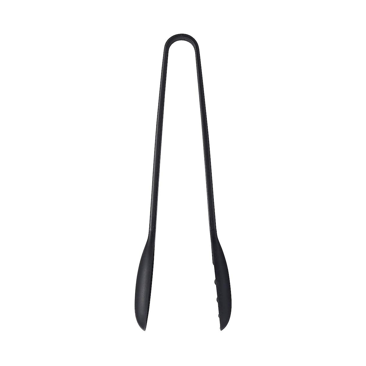 Muji 44498767 Silicone Cooking Tongs 27Cm Japan - Black