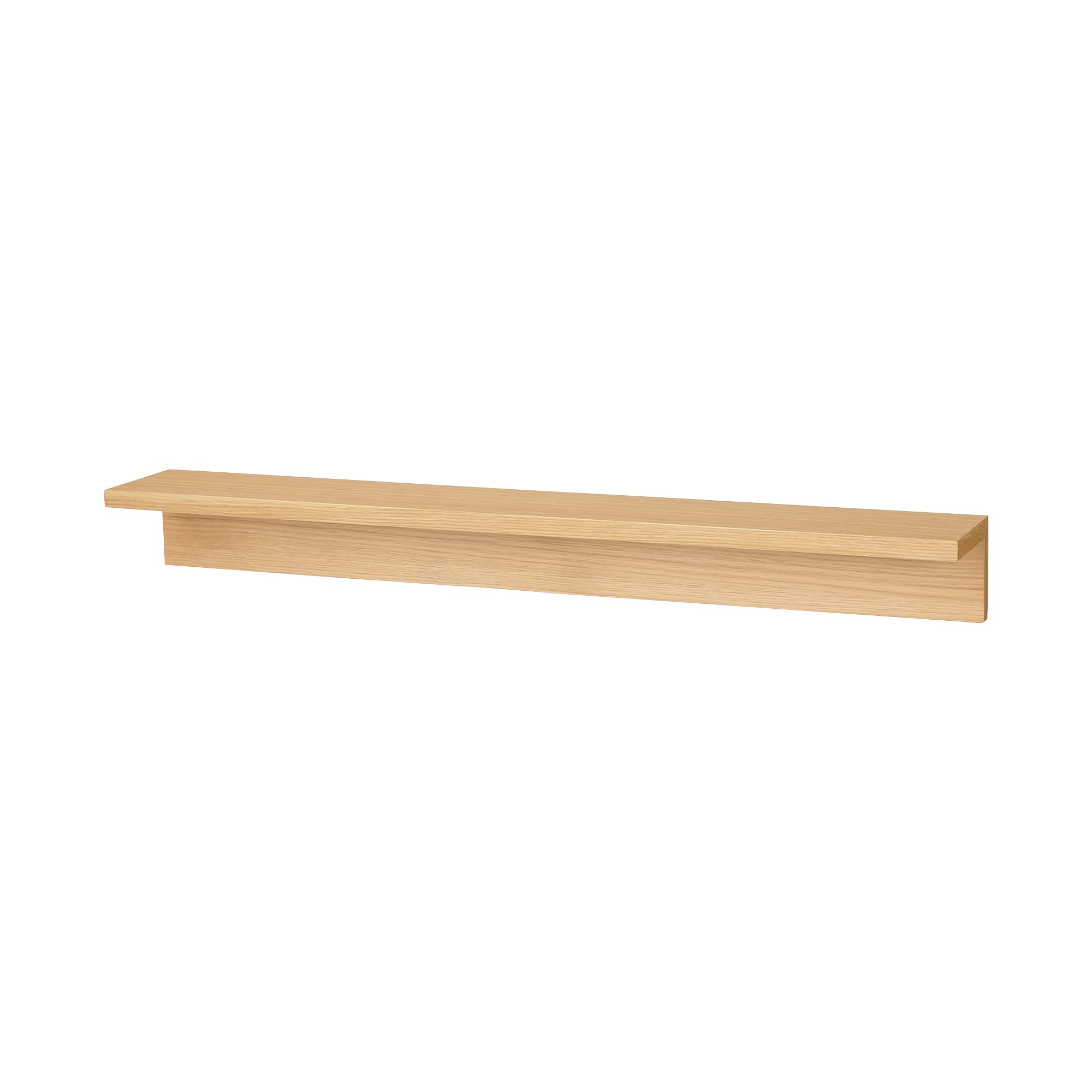 Mujirushi Ryohin Wall Mounted Shelf Oak Wood 88X12X10Cm - Made In Japan