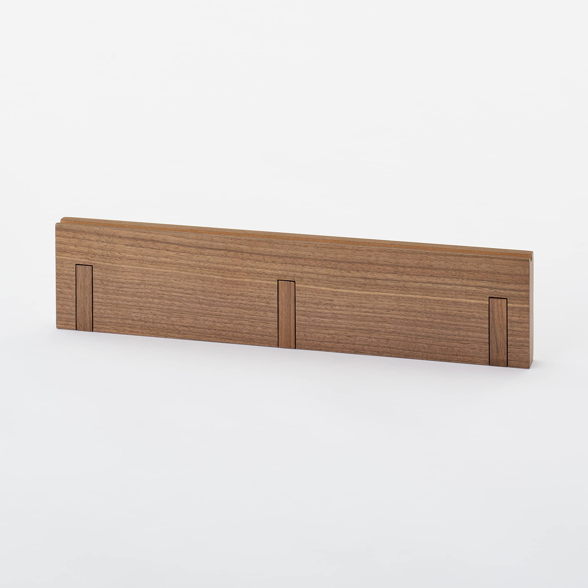 Mujirushi Ryohin 44505199 Wall-Attached Furniture 3 Hangers Walnut 44X2.5X10Cm - Japan