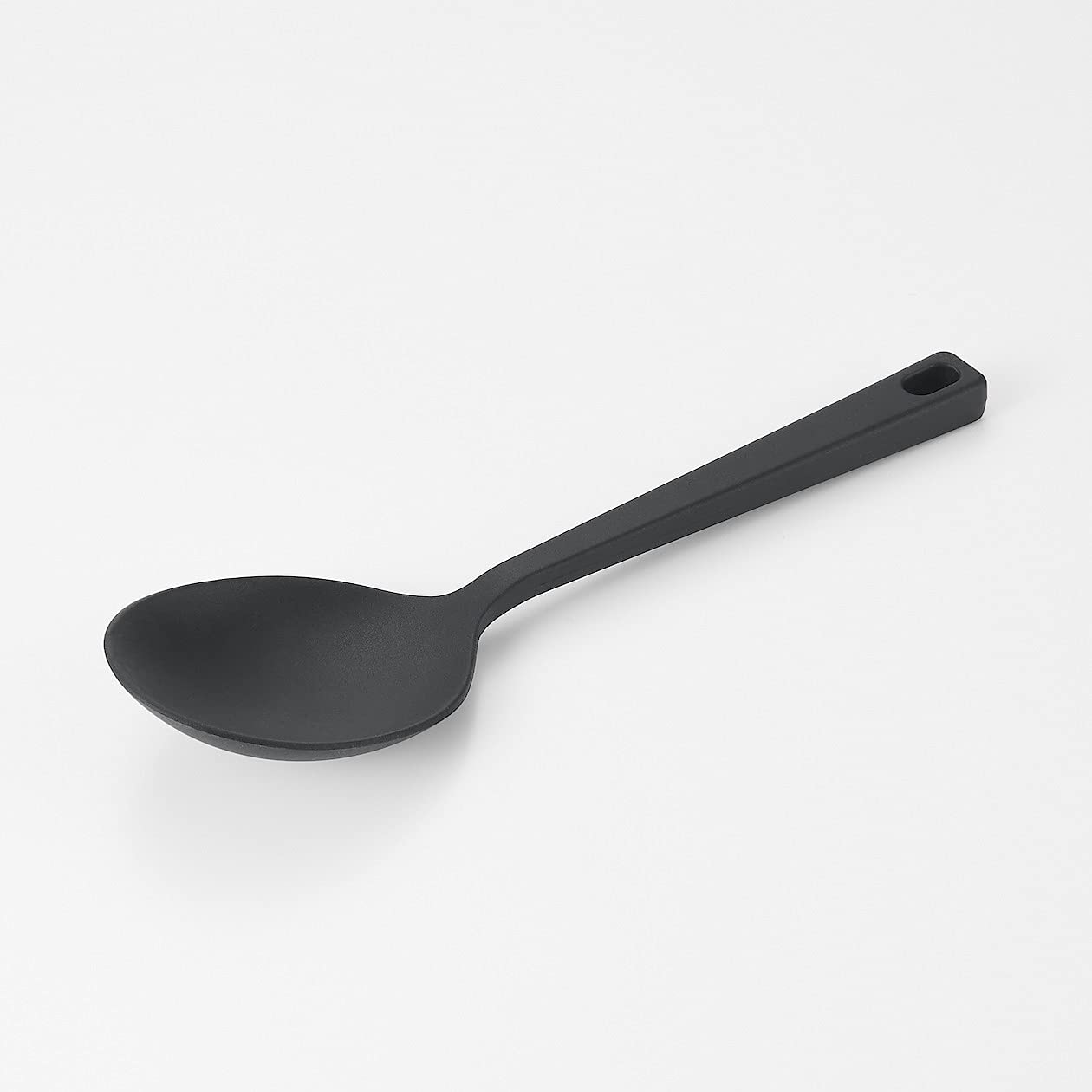 Mujirushi Ryohin 26Cm Silicone Cooking Spoon Black - Made In Japan