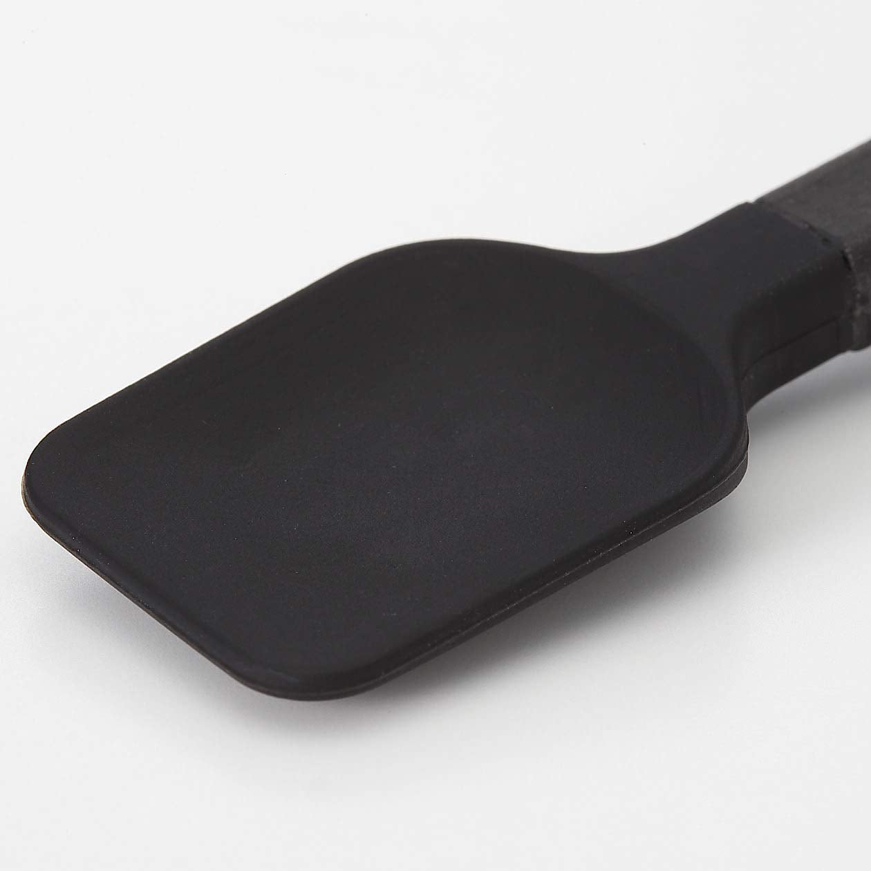 Muji Silicone Mini Spoon 2.5X11Cm 82932454 Black - From Mujirushi Ryohin Japan