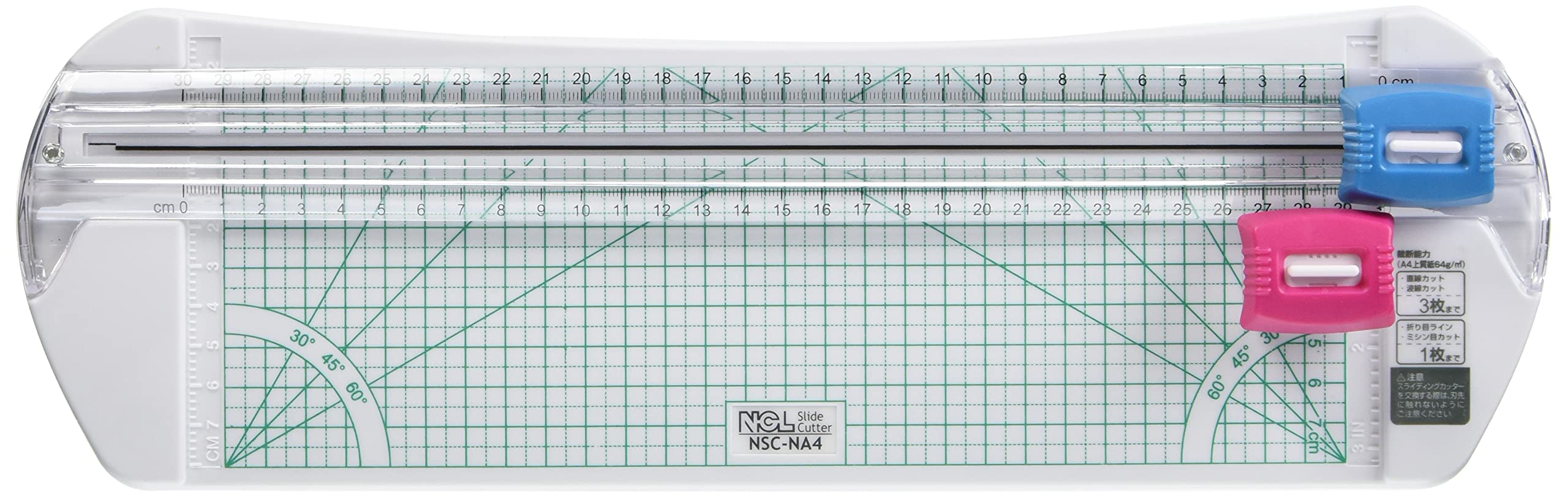 Nakabayashi Slide Cutter A4 Blue Nsc-Na4B - Made In Japan - YOYO JAPAN