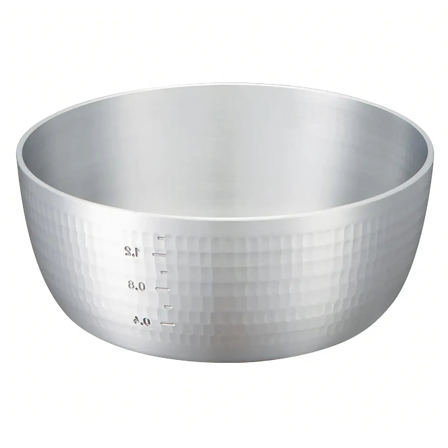 Nakao Aluminium Hammered Yattoko Pot 21cm - YOYO JAPAN