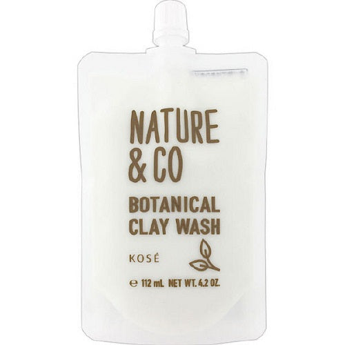 Kose Nature & Co Botanical Clay Wash For All Skin Type 112ml - Japanese Facial Cleanser