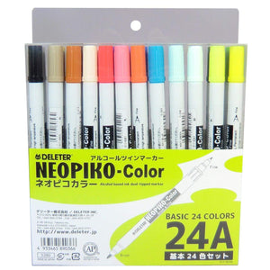 Deleter Neopico Color Basic 24 Color Set for Artists and Designers - YOYO JAPAN