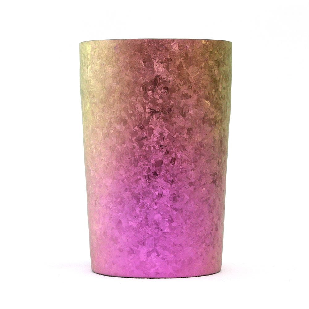 Horie Niigata Prefecture Tsubame Titanium Double Tumbler Kiln Creation 270Cc Light Gradation Pink Japan T09Km270Gp