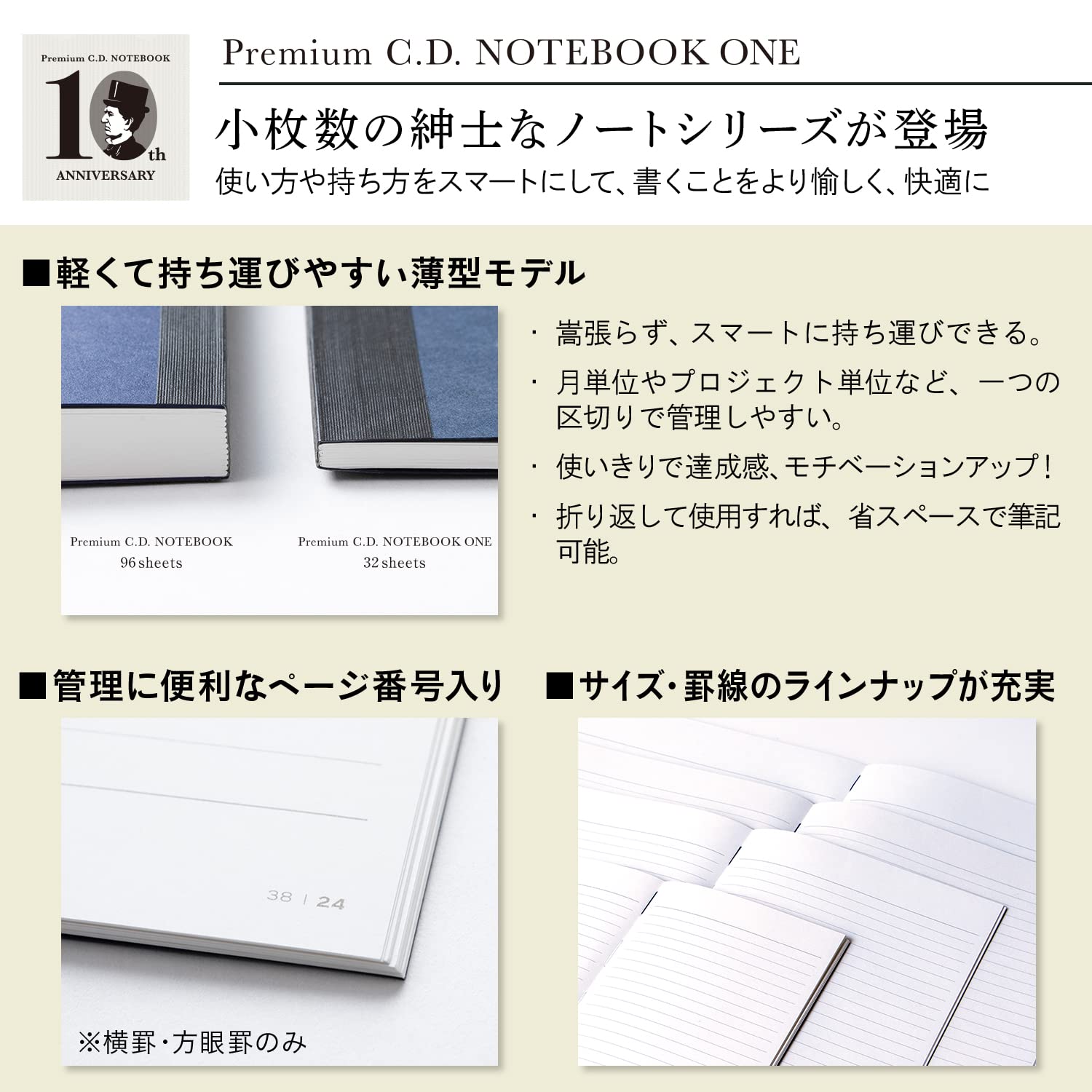 Nippon Note Apica Premium Cd A4 Lined Notebook Cdssa4Y - YOYO JAPAN