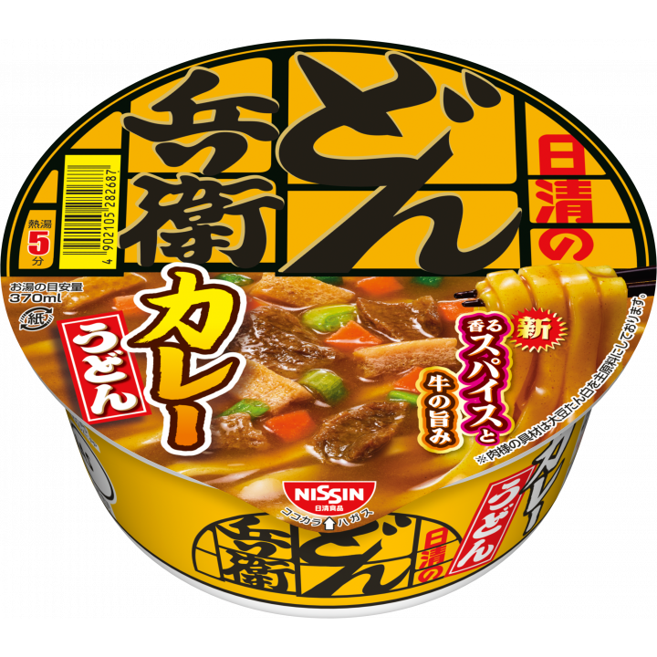 Nissin Donbei Curry Udon Instant Noodles 86g (Pack of 3)