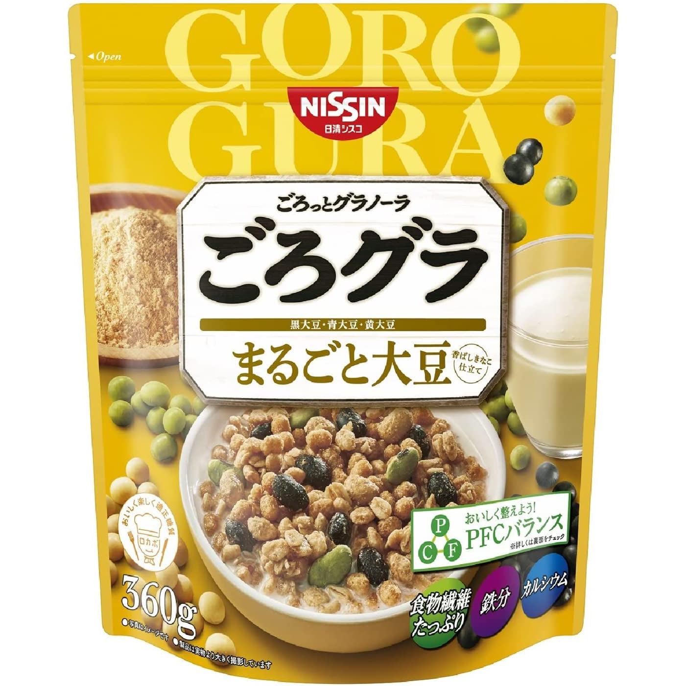 Nissin Gorogura Japanese Granola Cereal Mixed Beans 360g