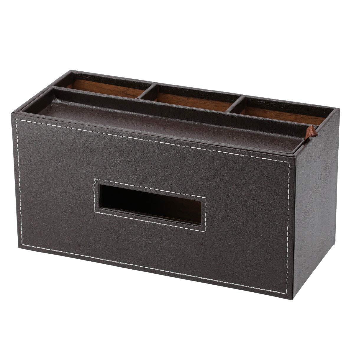 Nitori Japan Tissue/Remote Control Case Buretta Dark Brown - YOYO JAPAN