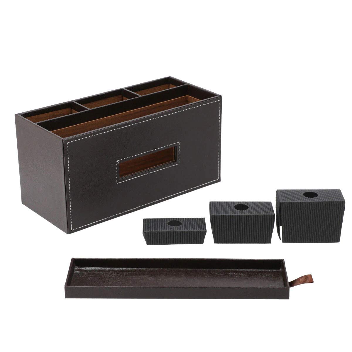 Nitori Japan Tissue/Remote Control Case Buretta Dark Brown - YOYO JAPAN