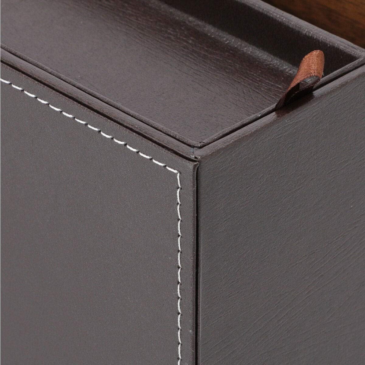 Nitori Japan Tissue/Remote Control Case Buretta Dark Brown - YOYO JAPAN