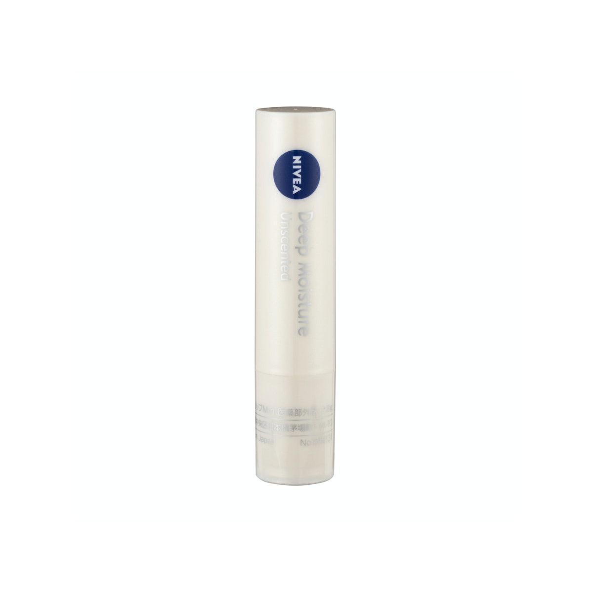 Nivea Deep Moisture Lip Unscented Lip Cream for Chapped Lips 2.2g