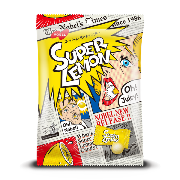 Nobel Super Lemon Sweet and Sour Hard Candy 88g
