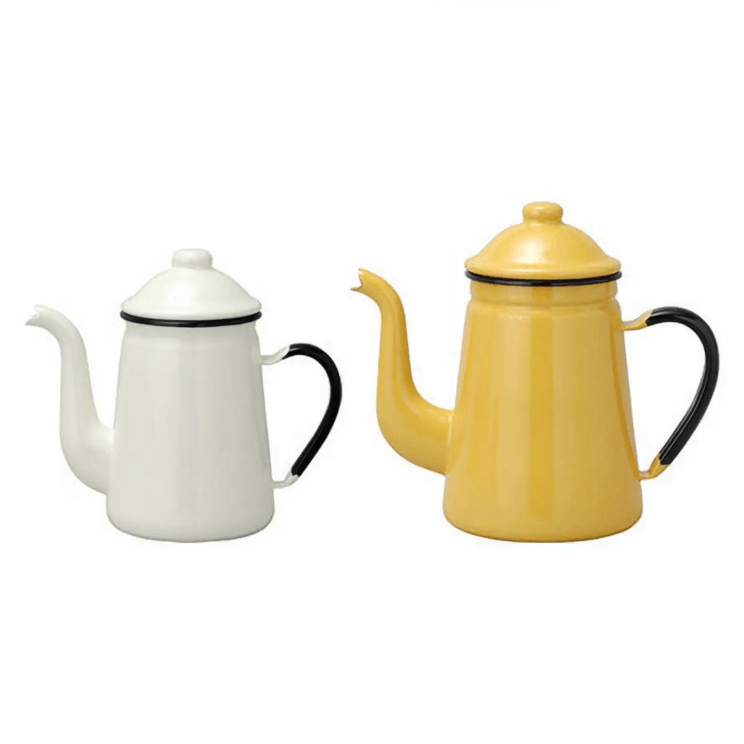 Noda Horo Enamel Coffee Pot #11 - White