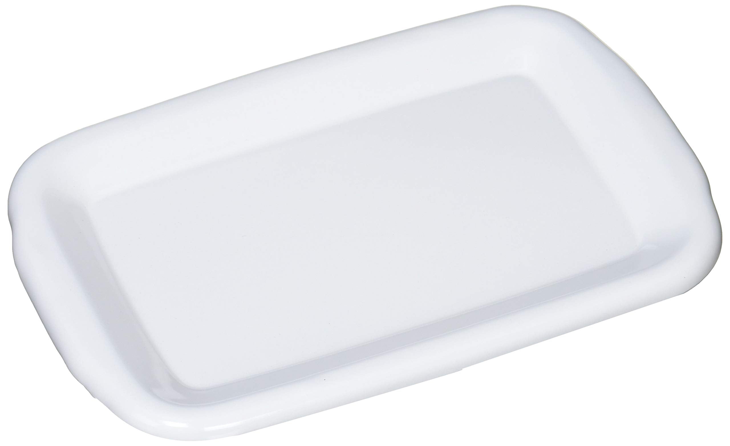 Noda Horo White Series Enamel Lid For Rectangle Deep M Made In Japan