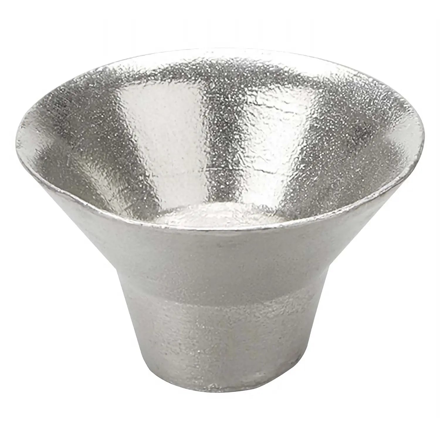 Nousaku Hand-Crafted Cast Tinware Sakazuki Cold Sake Cup 30Ml Silver