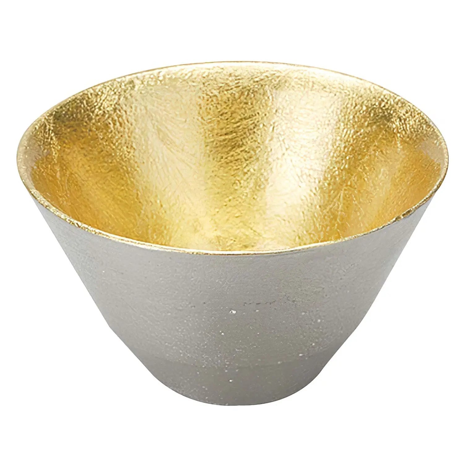 Nousaku Hand-Crafted Cast Tinware Sakazuki Cold Sake Cup 40Ml Gold