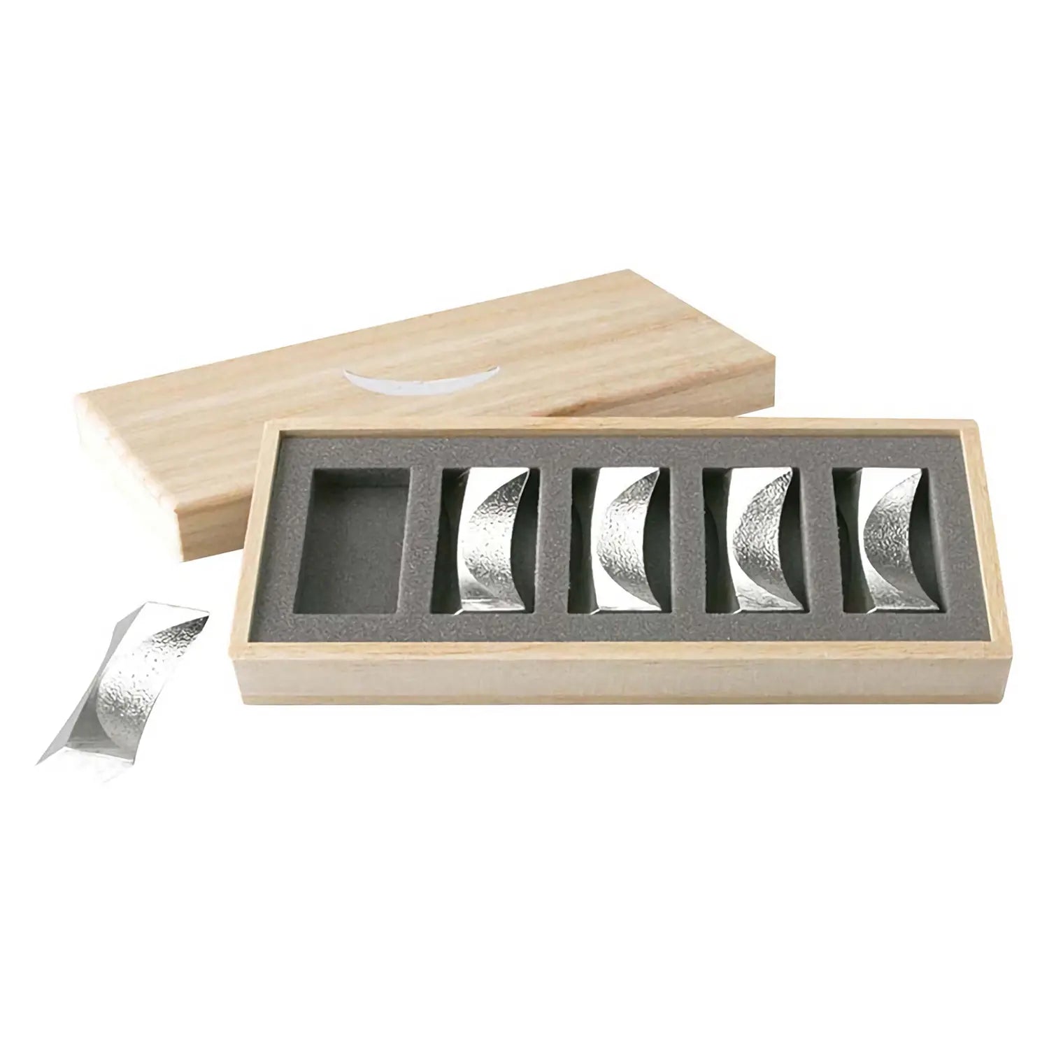 Nousaku Tinware Chopstick Rest Tsuki (Set Of 5)