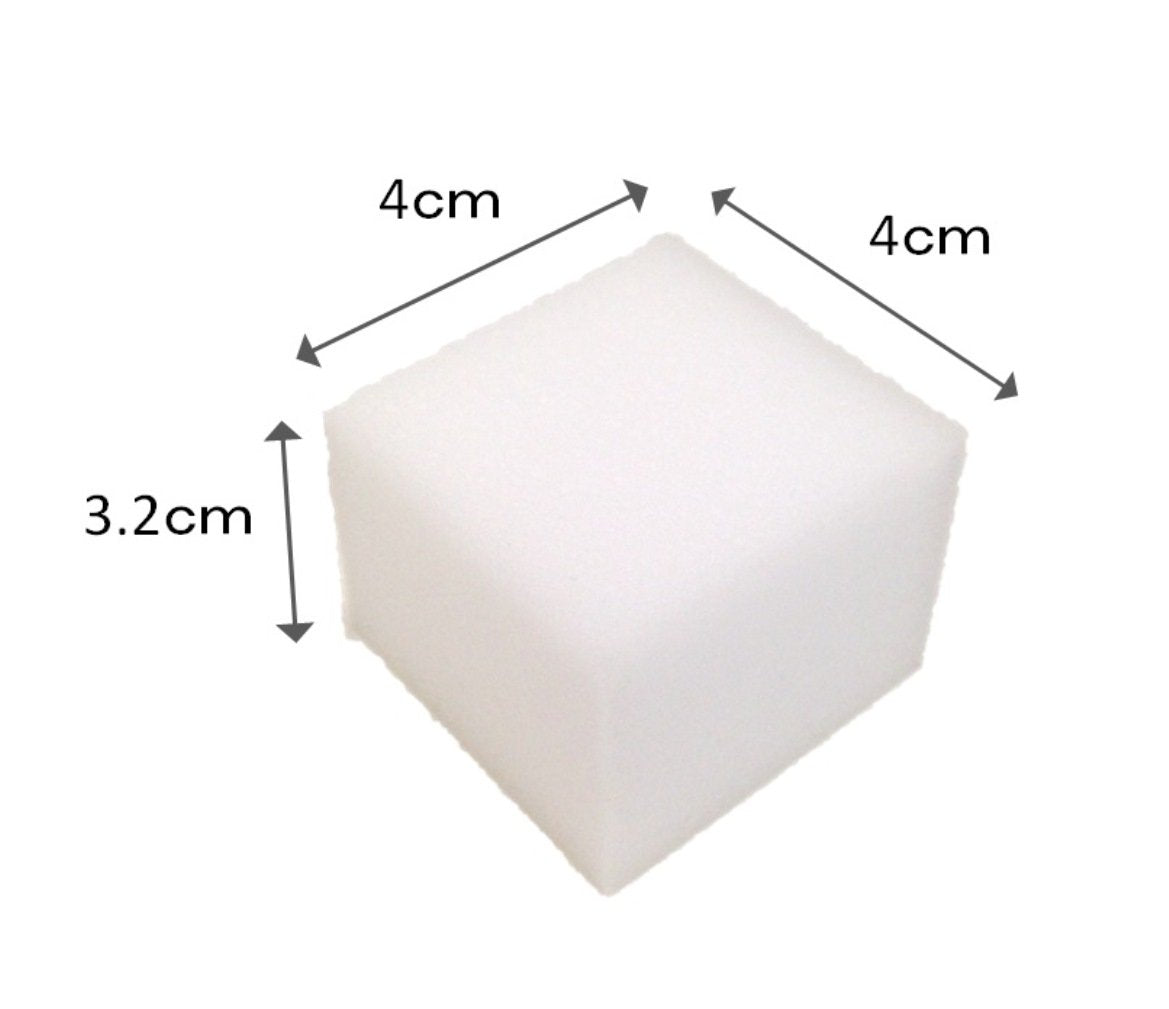 Ohe Melamine Sponge White Cube 4X4X3.1Cm Japan - 30 Pieces Removes Dirt With Just Water - Ichigekun