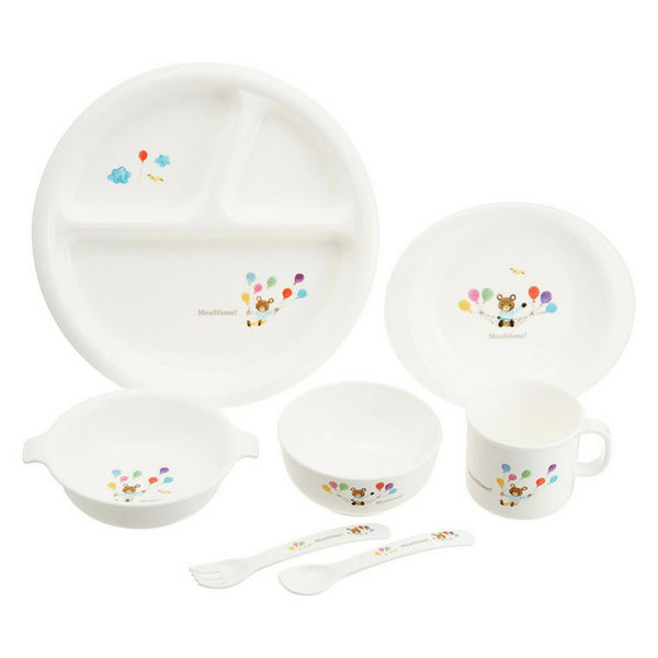 Osk Mealtime Baby Toddler Plastic Unbreakable Dinnerware Set (Gift-Boxed)