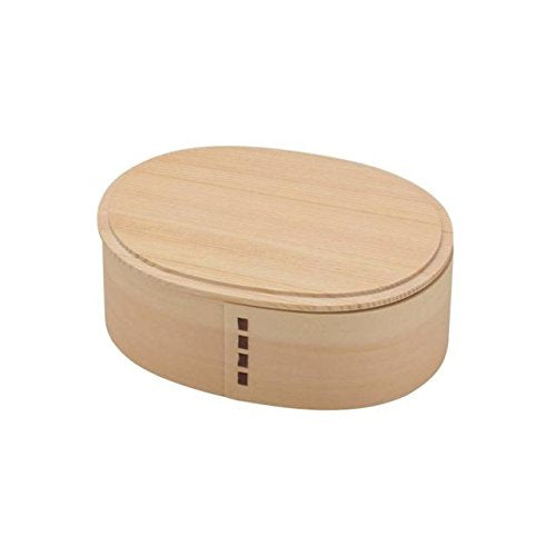 Ruozhao Japan Oval 2-Tier Bento Box Natural Ph02Sw - YOYO JAPAN