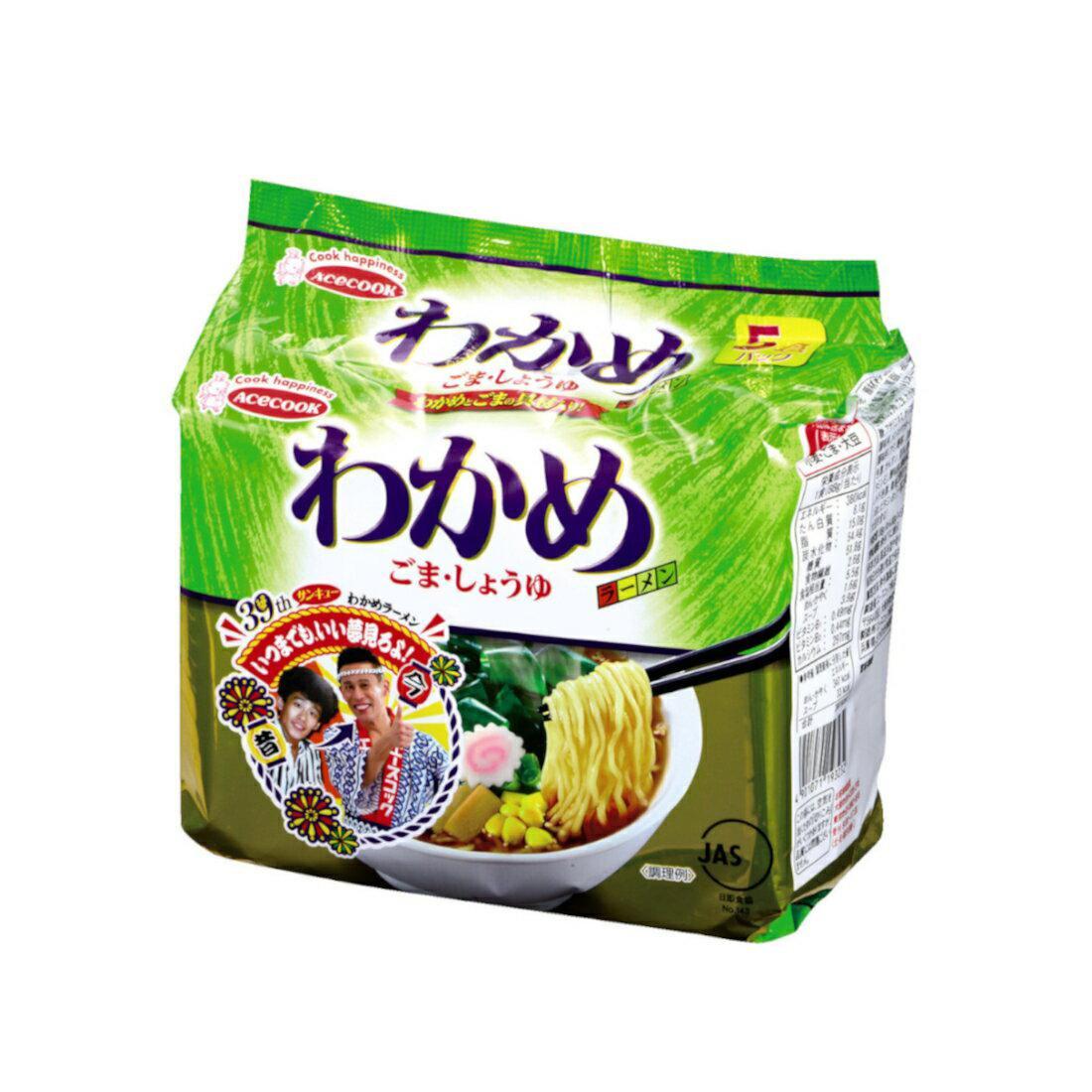 Acecook Wakame Seaweed Ramen Instant Noodles 5 Servings