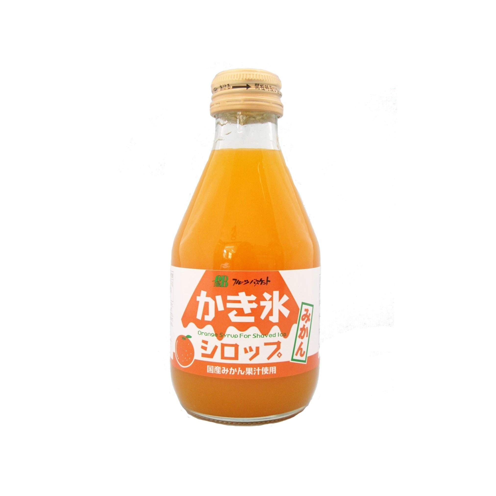Fruit Basket Mikan Kakigori Syrup Additive-Free Mandarin Orange Shaved Ice Syrup 180ml