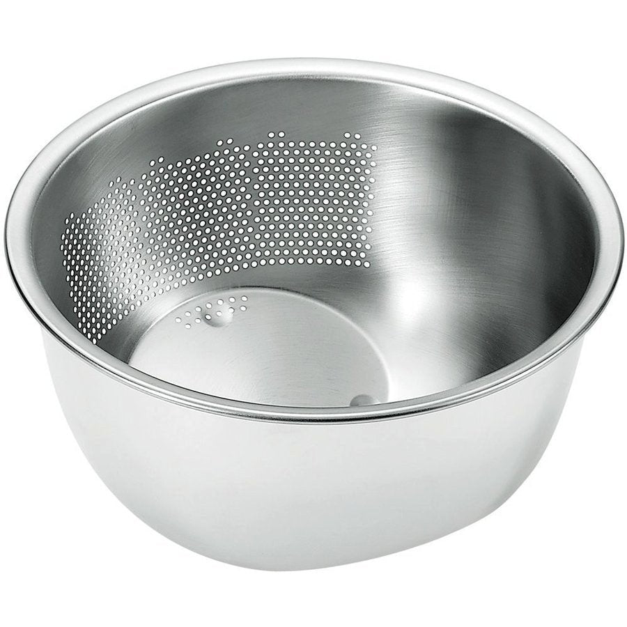 Stainless Steel 3-Way Rice Washing Bowl With Strainer