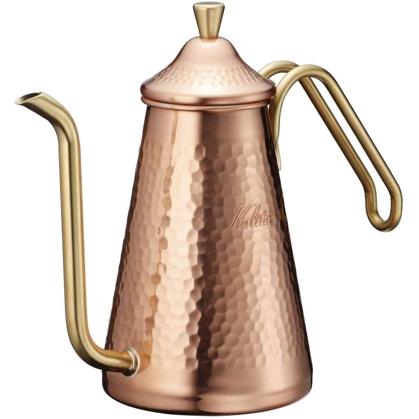 Kalita Copper Gooseneck Kettle Slim Hand Drip Coffee Pot 700ml