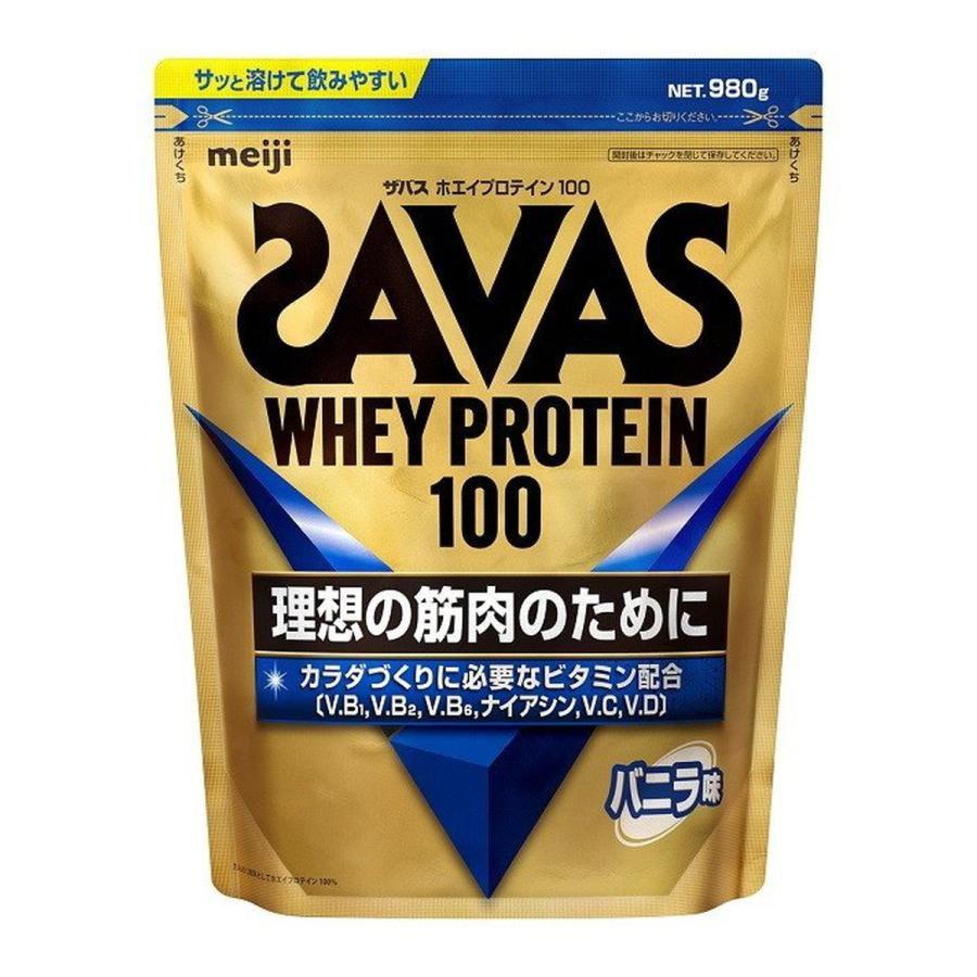 Meiji Savas Whey Protein Powder 100 Supplement Vanilla Flavor 980g