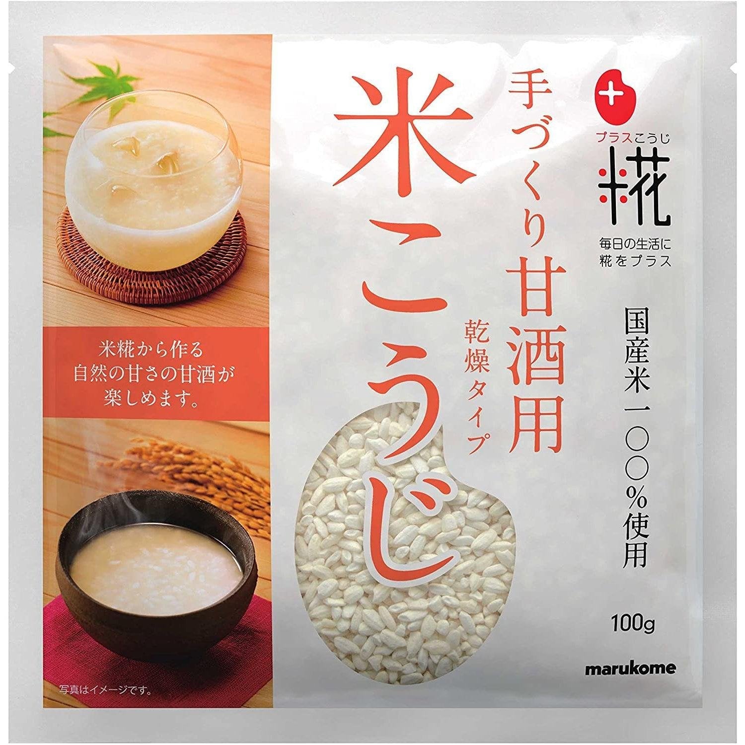 Marukome Plus Koji Dried Malted Rice for Amazake Rice Drink 100g - YOYO JAPAN