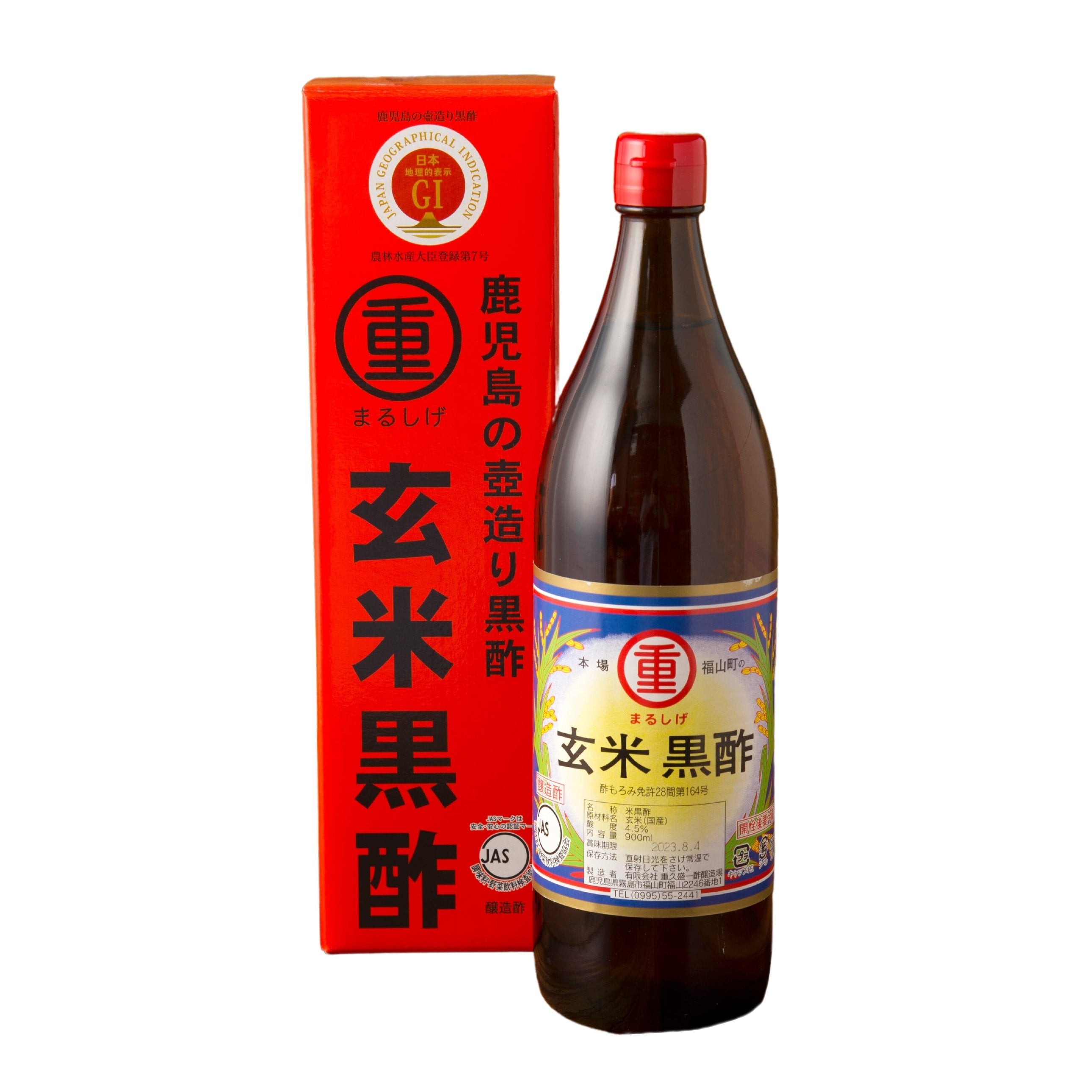 Marushige Naturally Fermented Black Vinegar 1 Year Aged 900ml