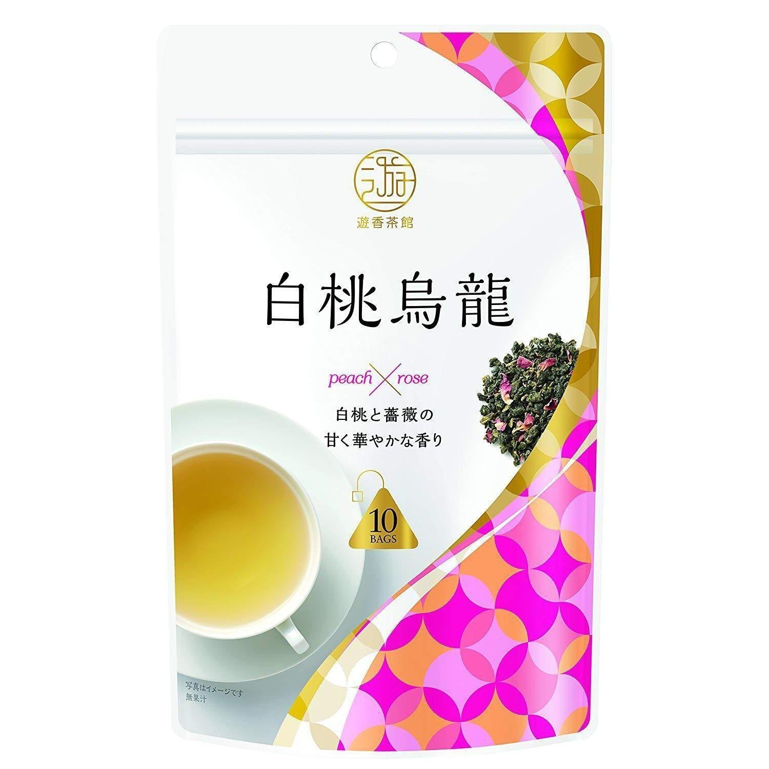 Mitsui Meicha Oolong Tea White Peach Flavor 10 Tea Bags