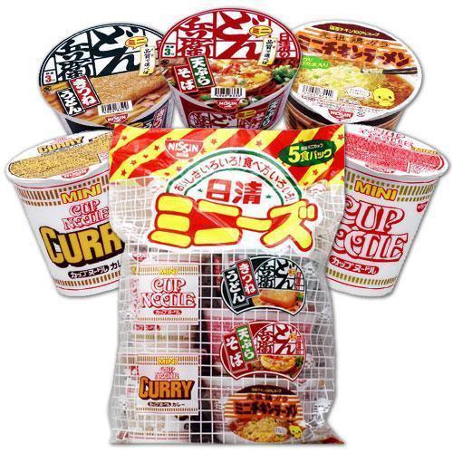 Nissin Mini Instant Cup Noodles Assortment 5 Cups