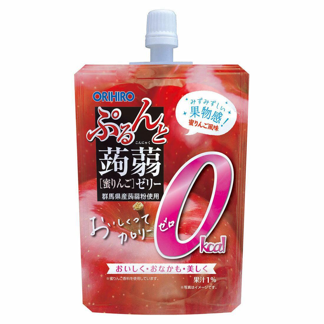 Orihiro Drinkable Konjac Jelly Calorie Free Diet Supplement Apple Flavor 130g
