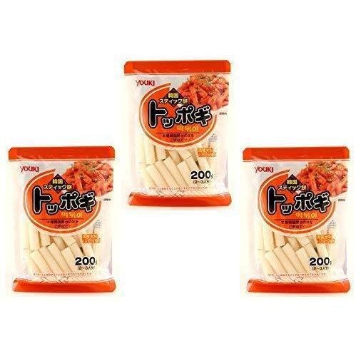 Youki Toppogi Korean Rice Cake Sticks (Pack of 3)