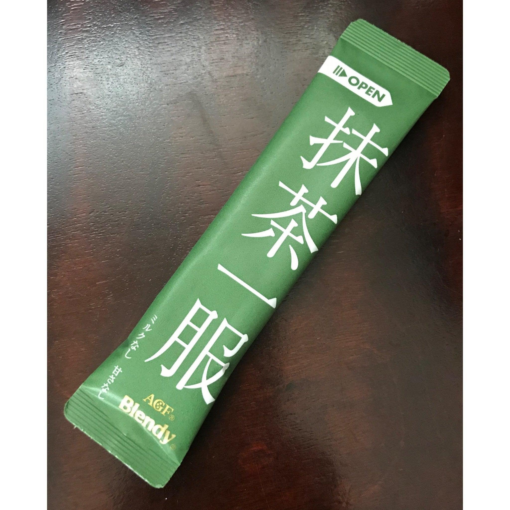 AGF Blendy Sugar Free Matcha Green Tea Powder 4 Sticks