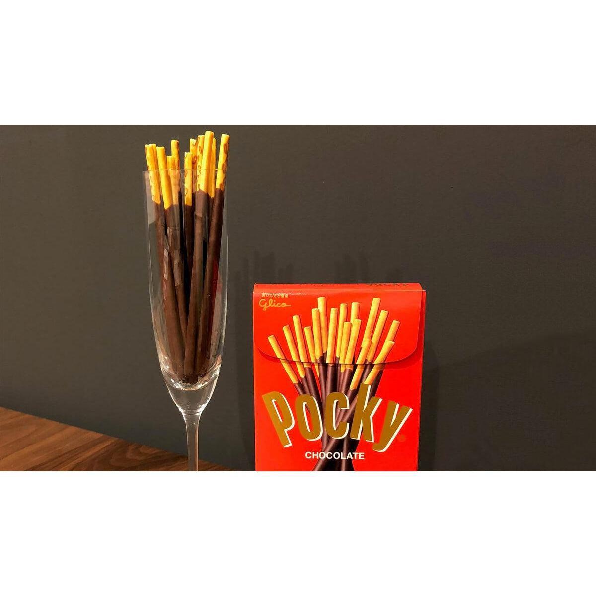 Glico Pocky Chocolate Biscuit Sticks (Pack of 6)