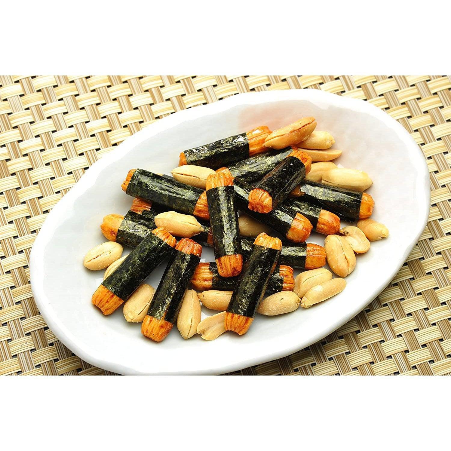 Kameda Noripea Nori Seaweed Rice Crackers and Peanuts Mix (Pack of 10)