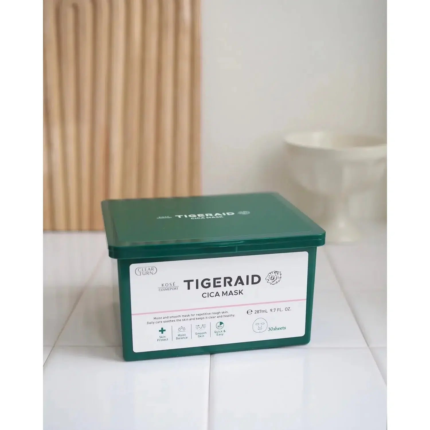 Kosé Tigeraid Cica Intense Moisturizing Repair Mask 30 Sheets