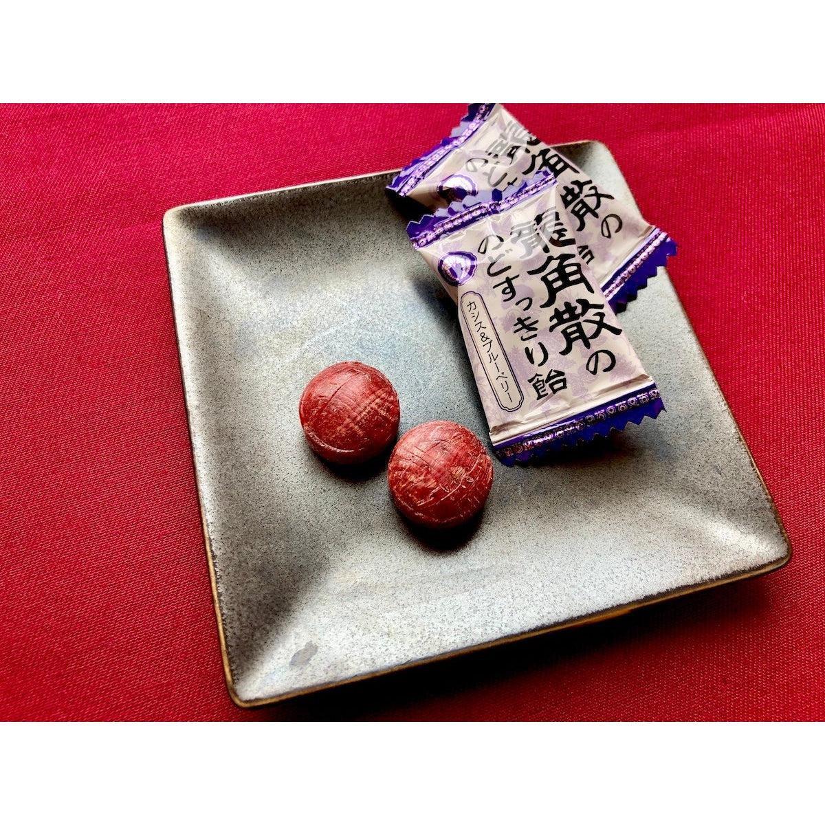 Ryukakusan Herbal Candy Cassis and Blueberry Cough Drops 75g